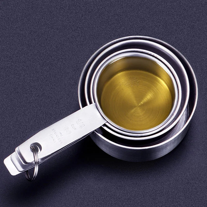 Rust-resistant measuring cups and spoons