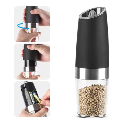 Automatic Salt & Pepper Grinder – One-Hand Operation & LED Light