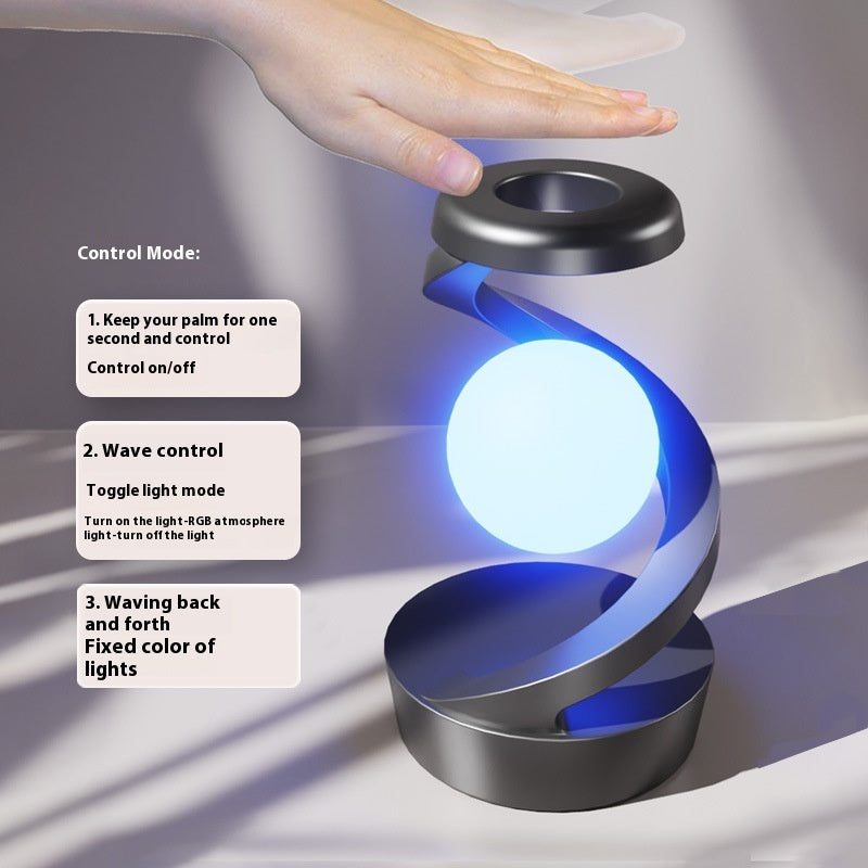 Modern desk lamp with wireless charging

