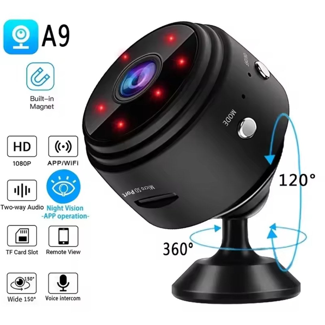 Mini Surveillance Camera – Wireless 1080P Security with Night Vision