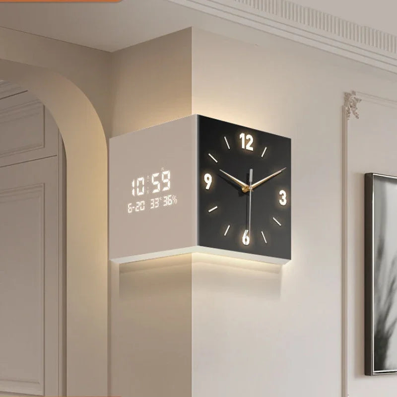 Unique cube-shaped wall clock