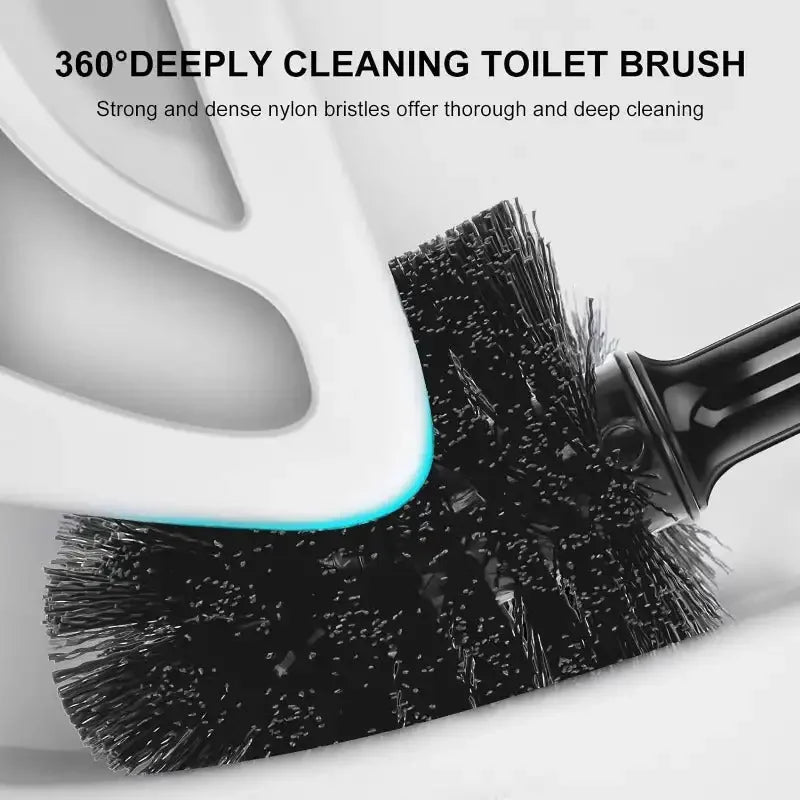 Toilet scrubber with storage